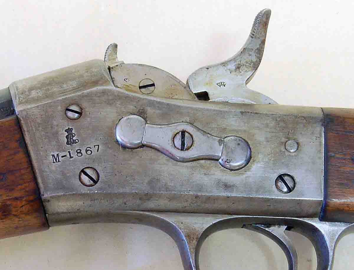 The 1867 date on this Danish rifle's receiver is clear.